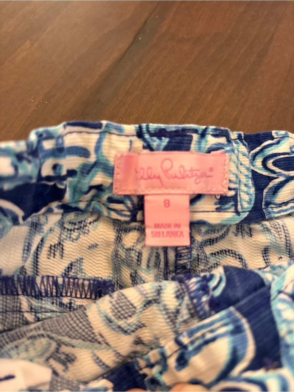 Girls Lilly Pulitzer Navy & White Elephant-Print Shorts